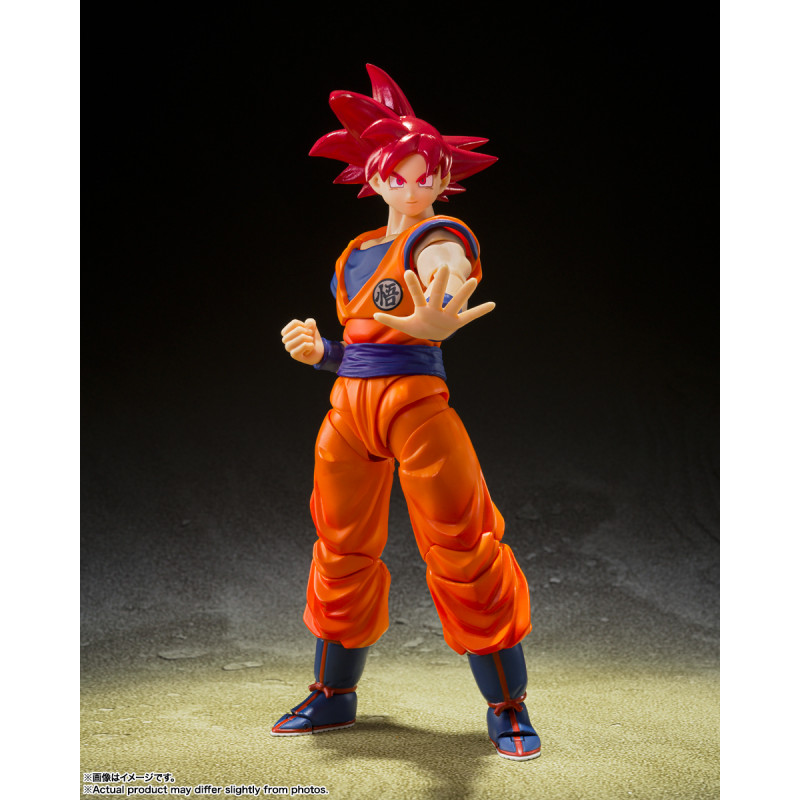 Son Goku Super Saiyan God or Virtue SH Figuarts Dragon Ball Super - Imagen 2