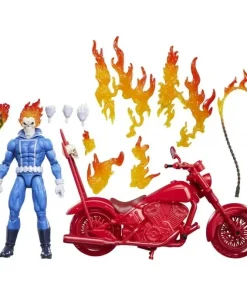 Alternative view of Marvel Legends Series Ghost Rider Johnny Blaze with Motorcycle